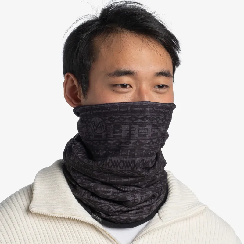 Ruff Polar Reversible Neckwear Urid Black-1