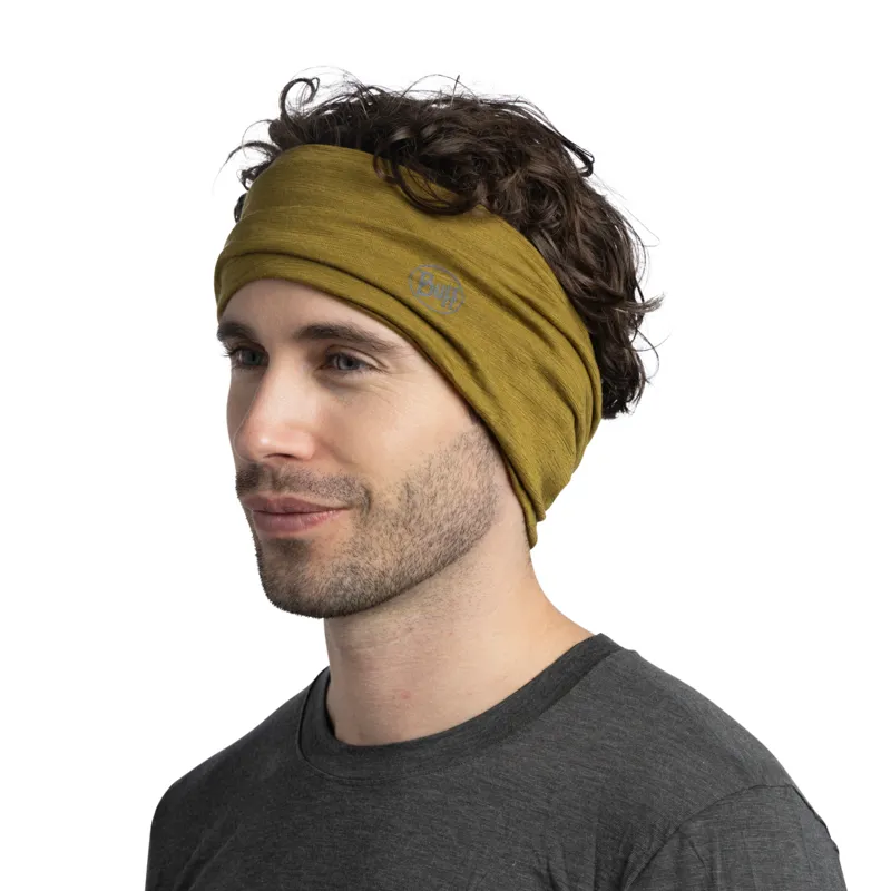 BUFF Merino Lightweight Solid Olive Green-3