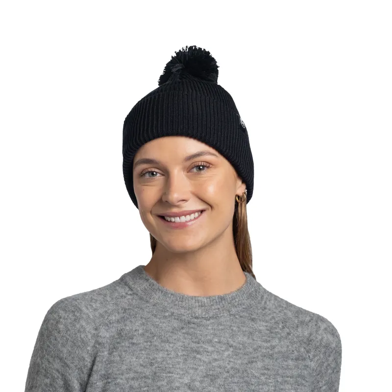 Buff Renvi Knitted Beanie Black-2