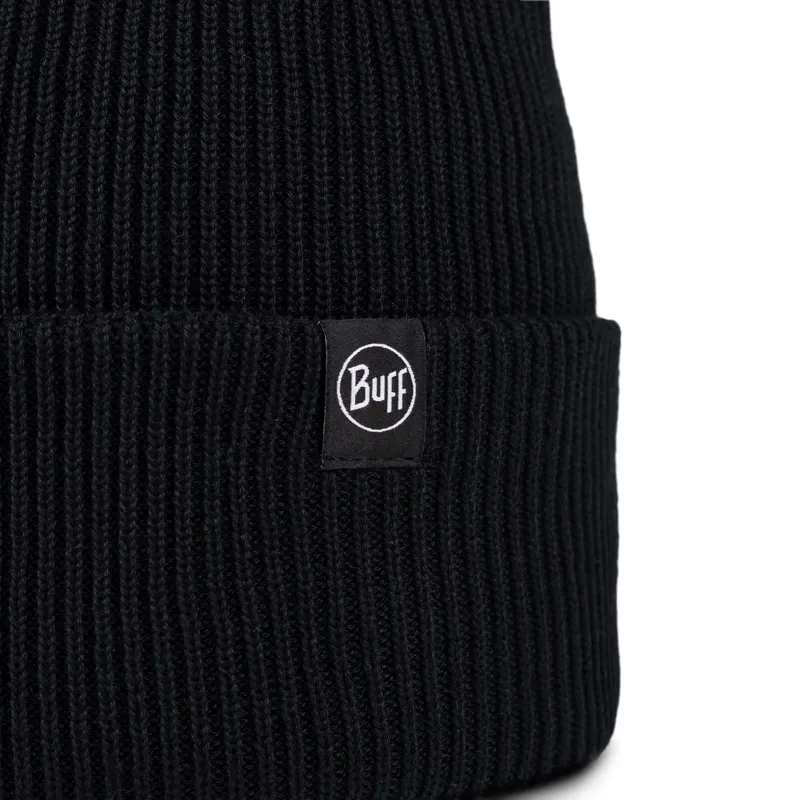 Buff Renvi Knitted Beanie Black-1