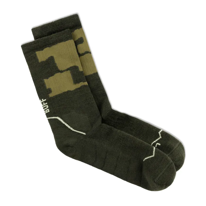 BUFF Midweight Merino Wool Crew Bettle Green-2