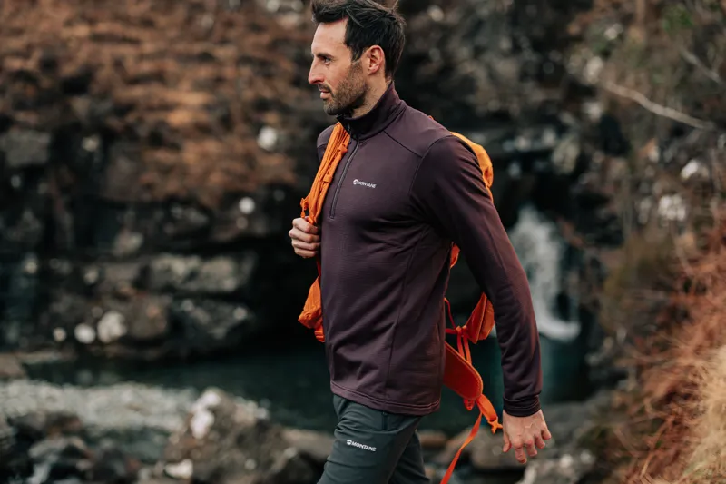 Montane Men's Protium Pull Dark Garnet-5