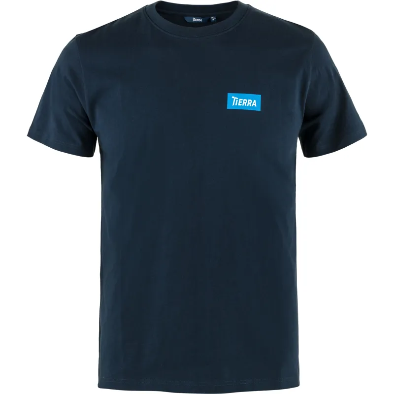 Tierra Mens OC Box Logo T-Shirt Deep Navy