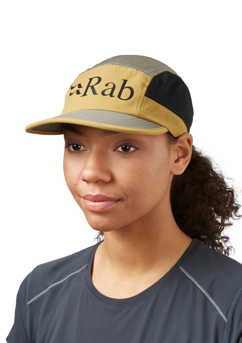 Rab Momentum 5 Panel Cap Footprint/Light Khaki-2