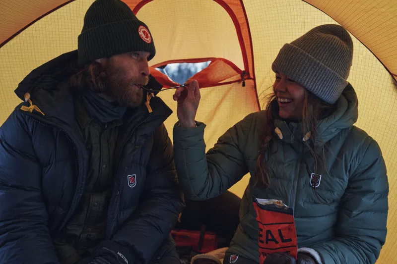 Fjallraven Womens Expedition Pack Down Anorak True Red-11