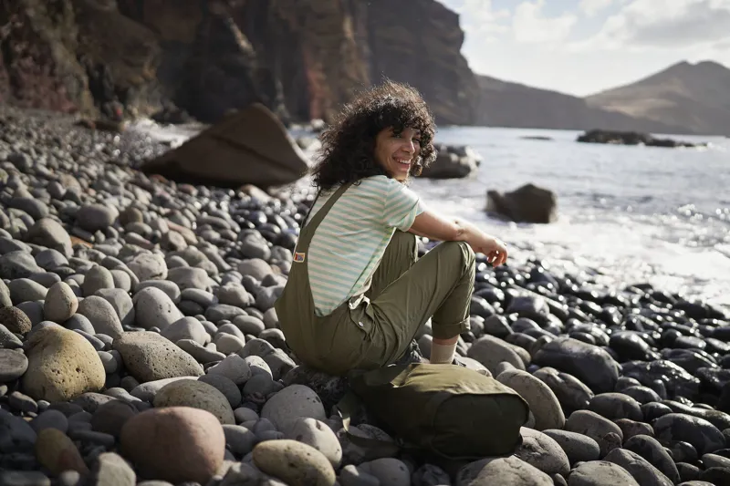 Fjallraven Womens Vardag Dungarees Black-8