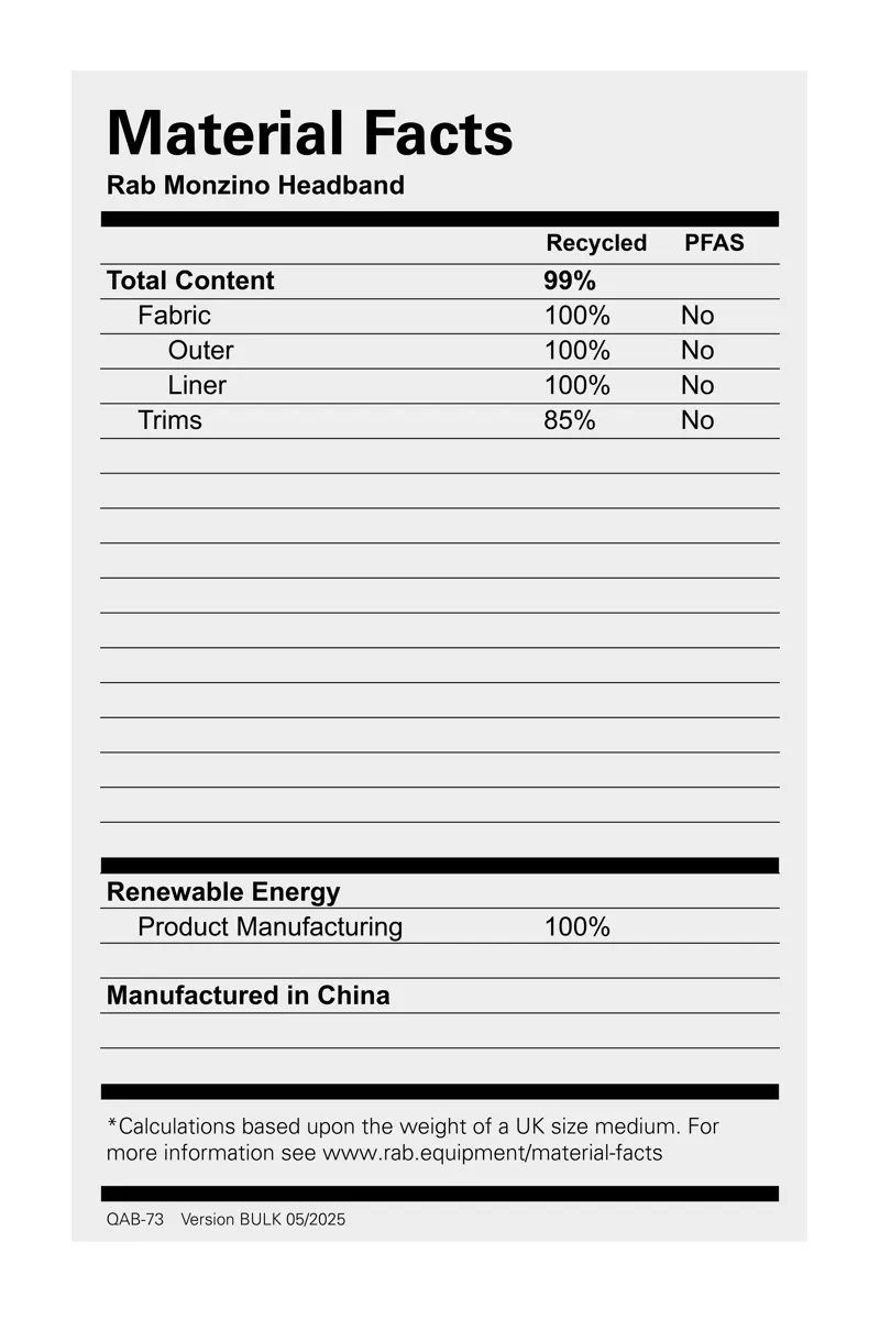 Rab Monzino Headband Mulberry-1