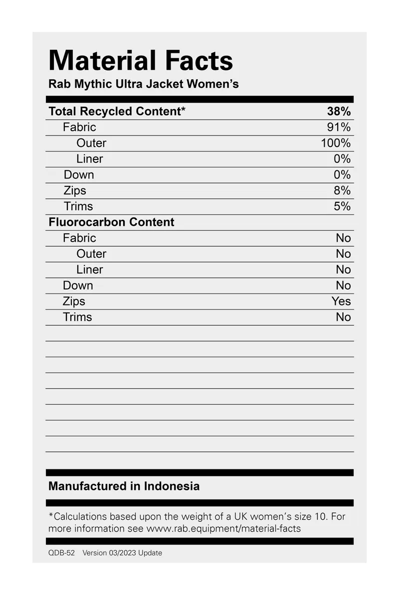 Rab Women's Mythic Ultra Jacket Orion Blue-5