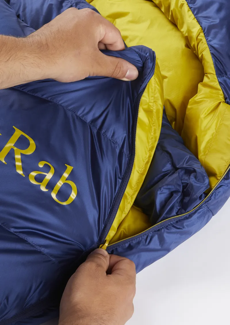 Rab Neutrino 400 Sleeping Bag Nightfall Blue - Left Zip-5