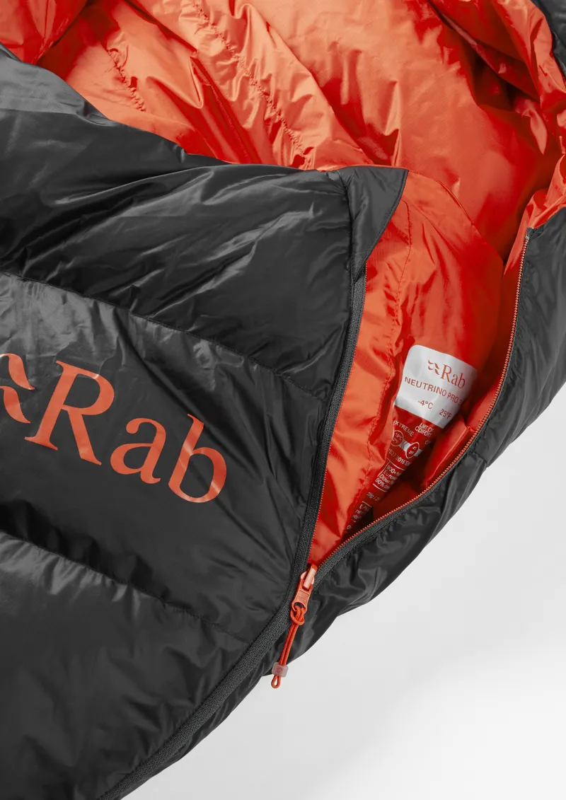 Rab Neutrino Pro 300 Sleeping Bag Granite - Long - Left Zip-7