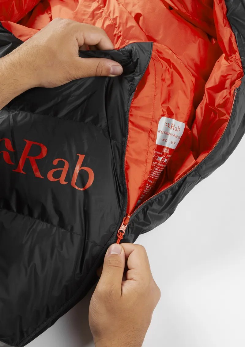 Rab Neutrino Pro 300 Sleeping Bag Granite - Long - Left Zip-8