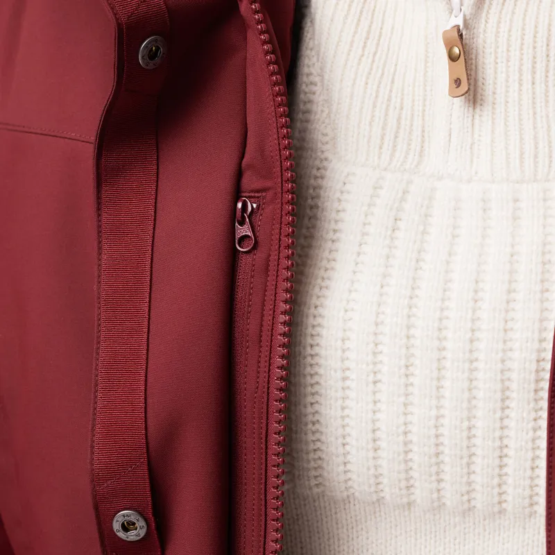 Fjallraven Women's Nuuk Lite Parka Bordeaux Red-5
