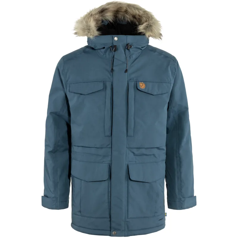 Fjallraven Mens Nuuk Parka Mountain Blue