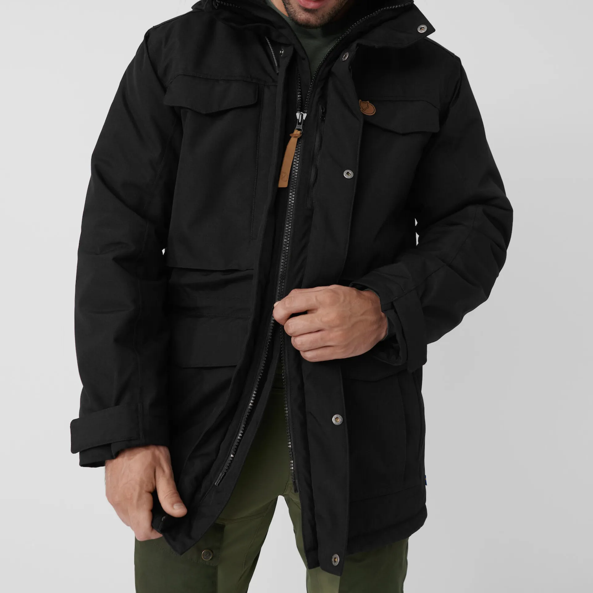 Fjallraven Mens Nuuk Parka Mountain Blue