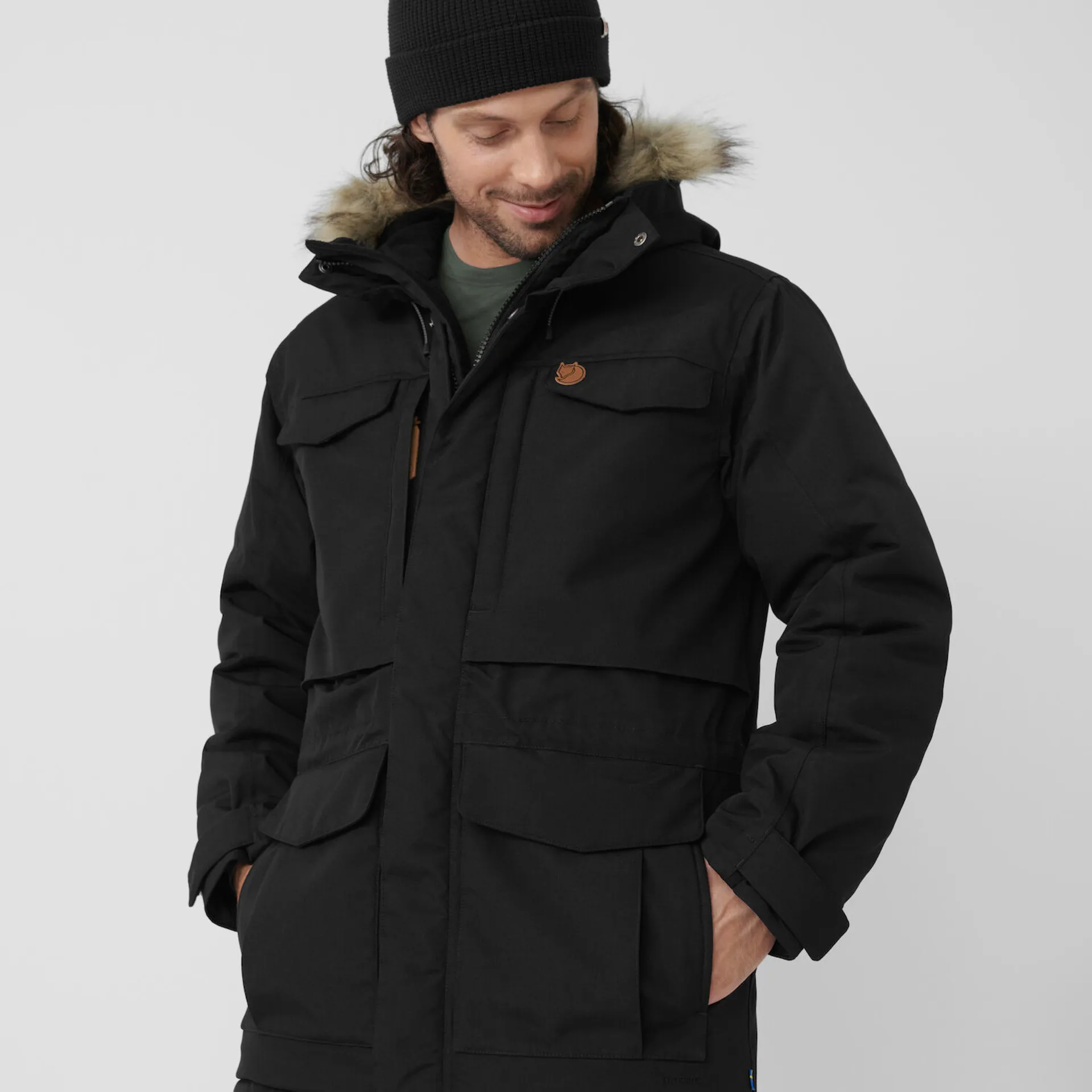 Fjallraven Mens Nuuk Parka Basalt