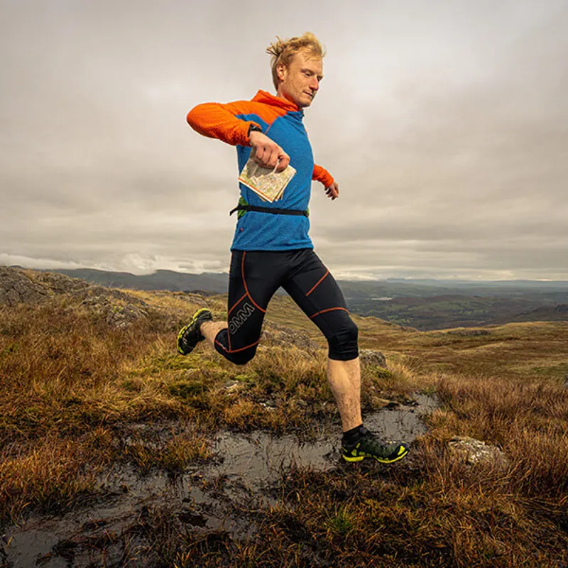 OMM Men's Core Hoodie Blue/Orange-4