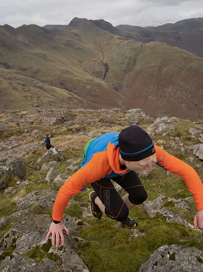OMM Men's Core Hoodie Blue/Orange-2