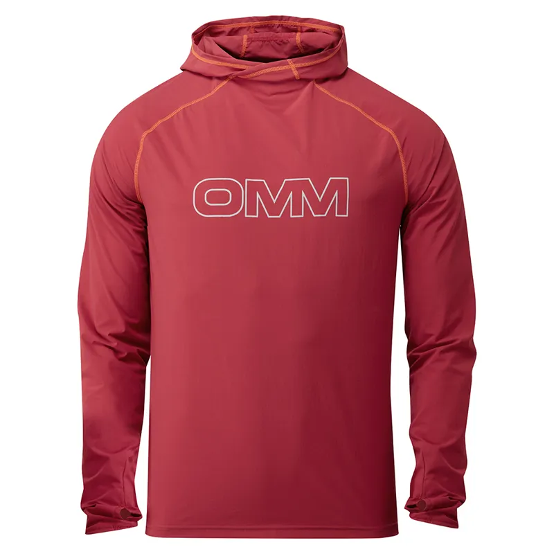 OMM Men's Breeze Hood Dark Red-2