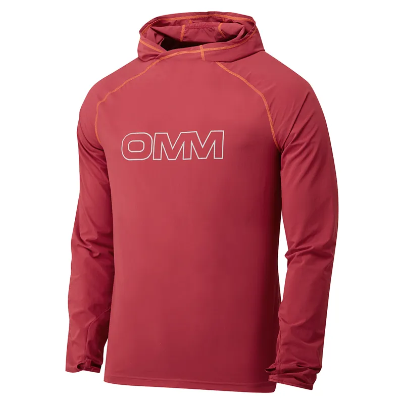 OMM Men's Breeze Hood Dark Red-1