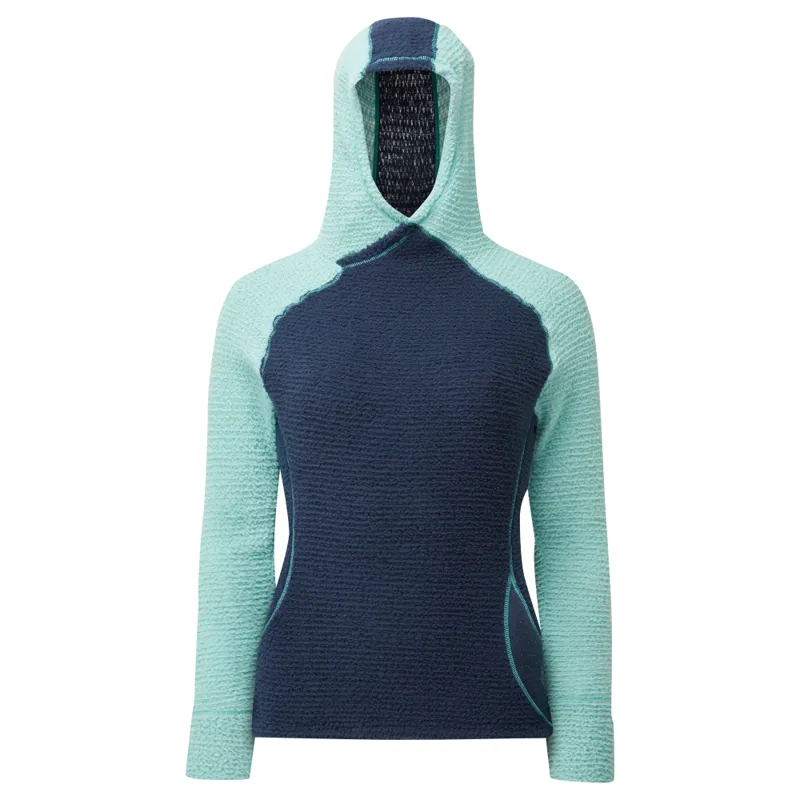 OMM Women's Core+ Hoodie Navy/ Aqua-1
