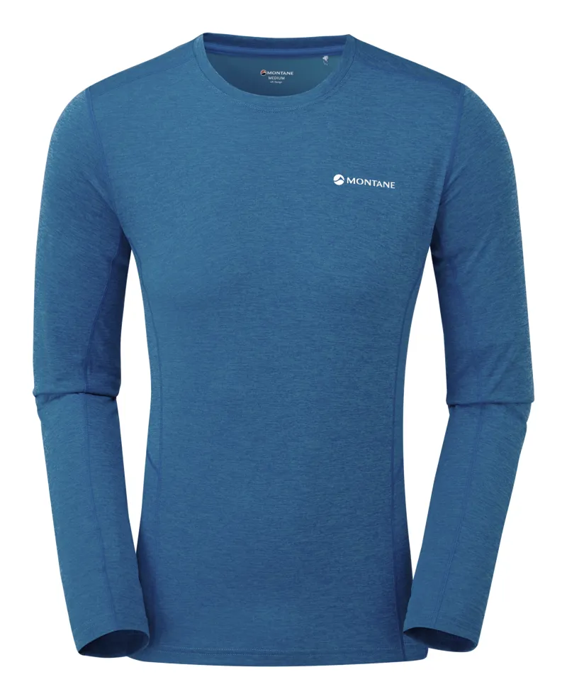 Montane Mens Dart Long Sleeve T-Shirt Electric Blue