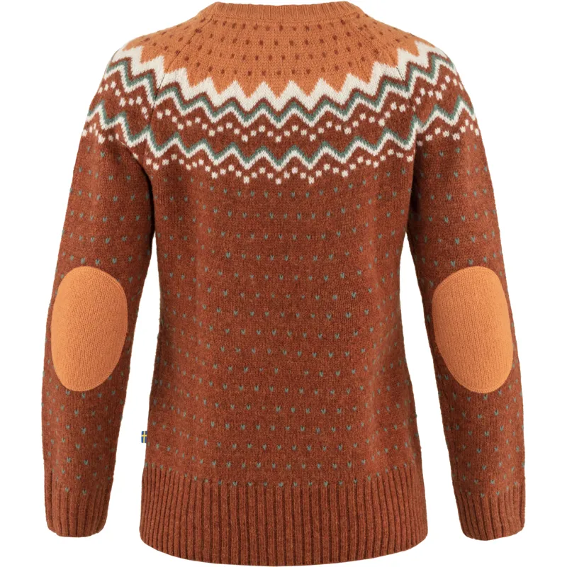 Fjallraven Womens Ovik Knit Sweater Autumn Leaf/Desert Brown-1