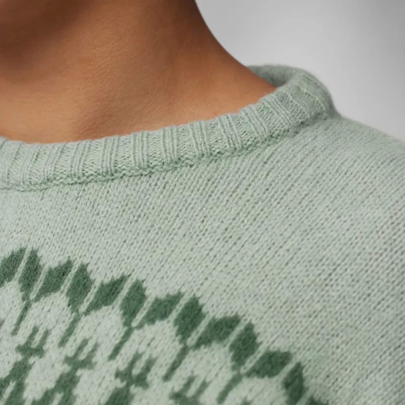 Fjallraven Women's Ovik Path Knit Sweater Deep Patina/Misty Green-6