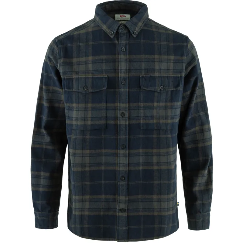 Fjallraven Men's Ovik Twill Shirt Dark Navy/Basalt