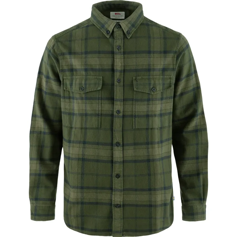 Fjallraven Men's Ovik Twill Shirt Deep Forest/Green