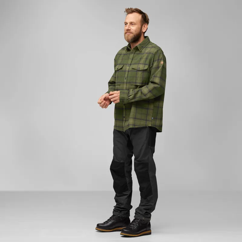 Fjallraven Men's Ovik Twill Shirt Dark Grey/Dark Grey-2