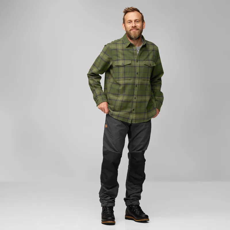 Fjallraven Men's Ovik Twill Shirt Dark Grey/Dark Grey-4
