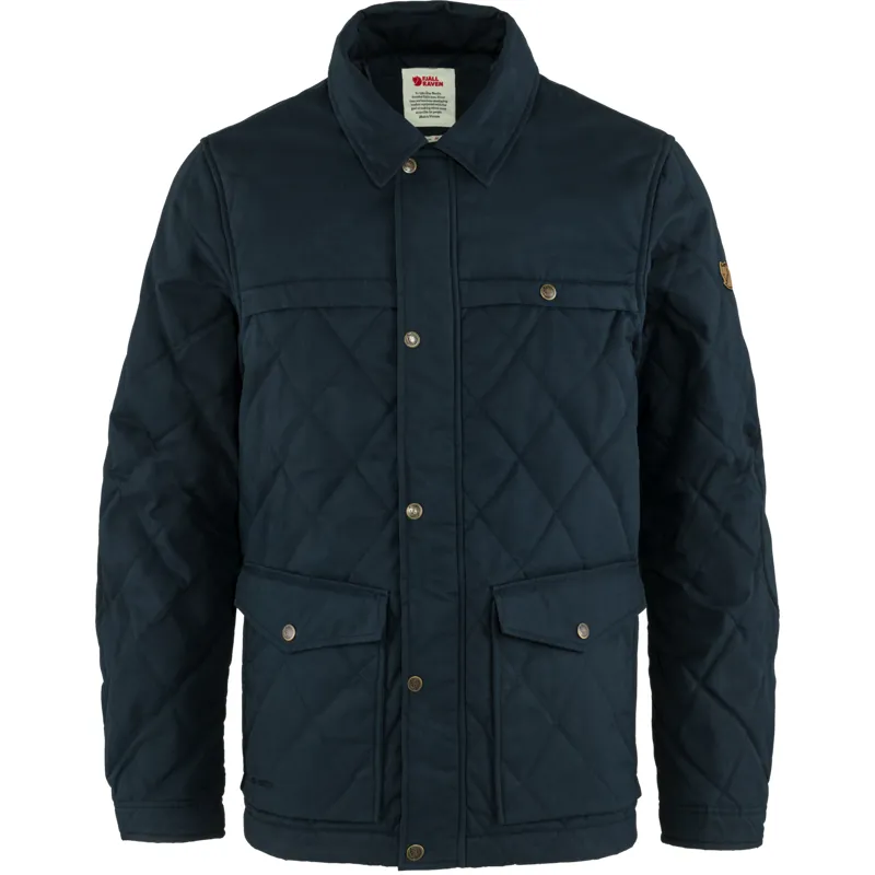 Fjallraven Mens Ovik Wool Padded Jacket Dark Navy