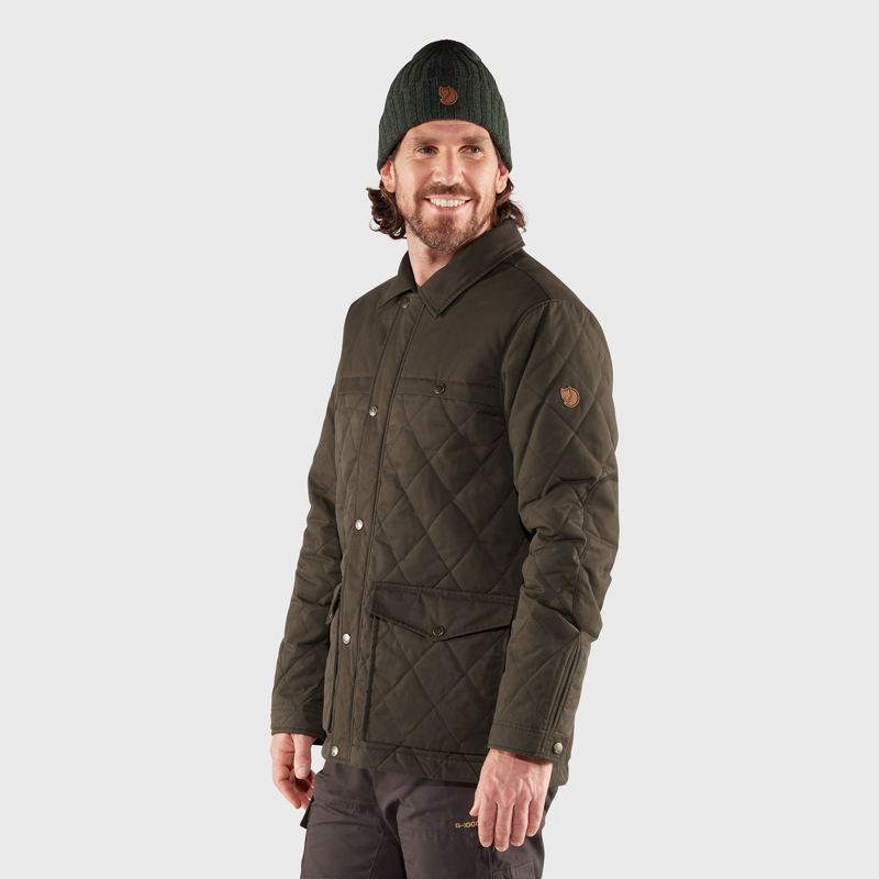 Fjallraven Mens Ovik Wool Padded Jacket Dark Navy-4