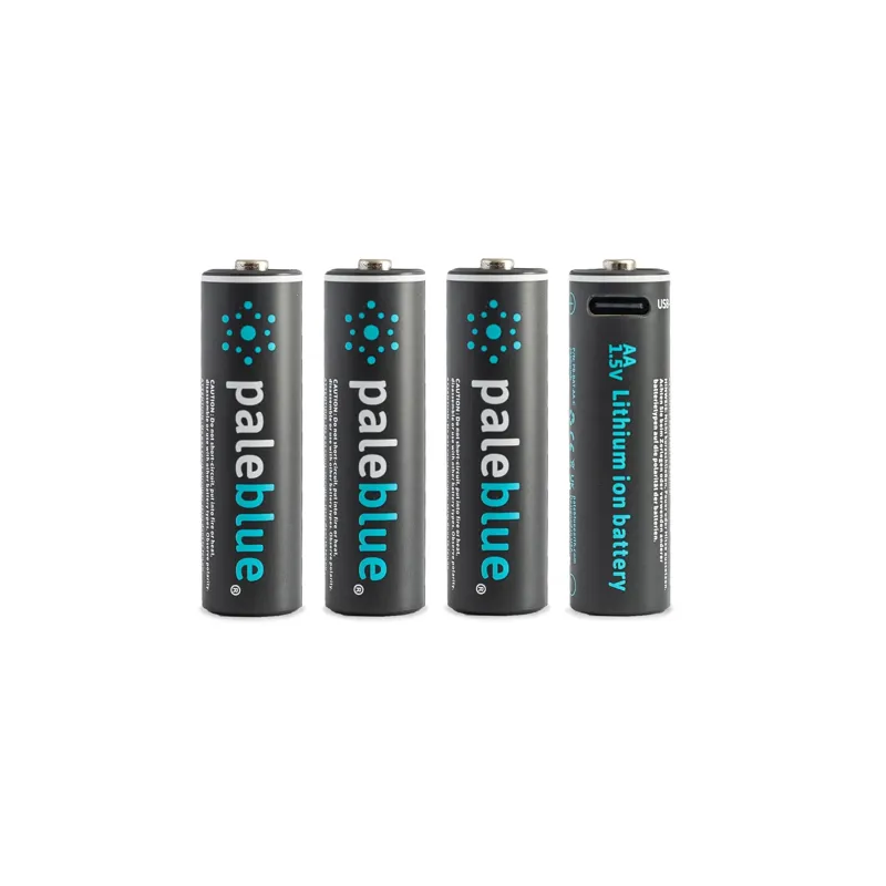 Pale Blue AA Rechargeable Batteries 4 -Pack