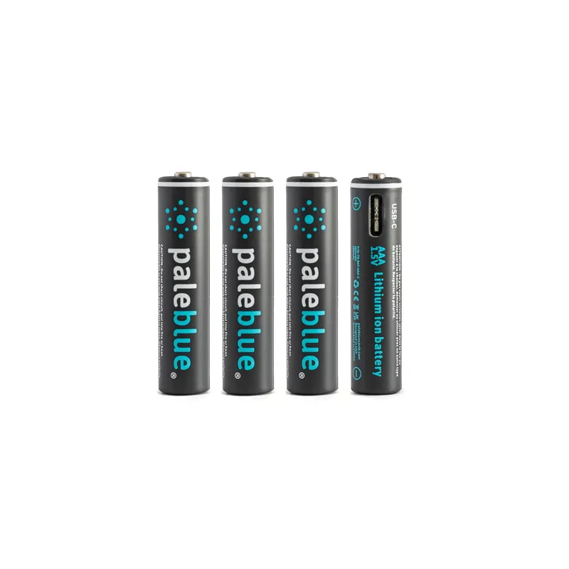 Pale Blue AAA Rechargeable Batteries 4-Pack
