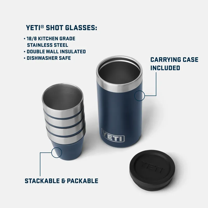 YETI Rambler Shot Glasses Navy-7