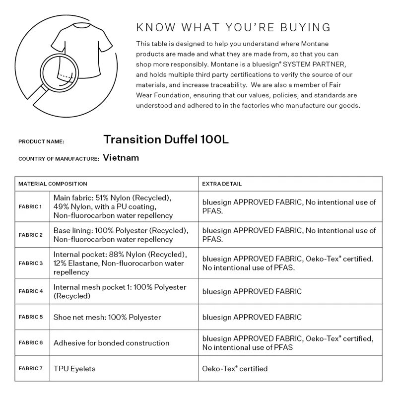 Montane Transition Duffel 100L Black-4