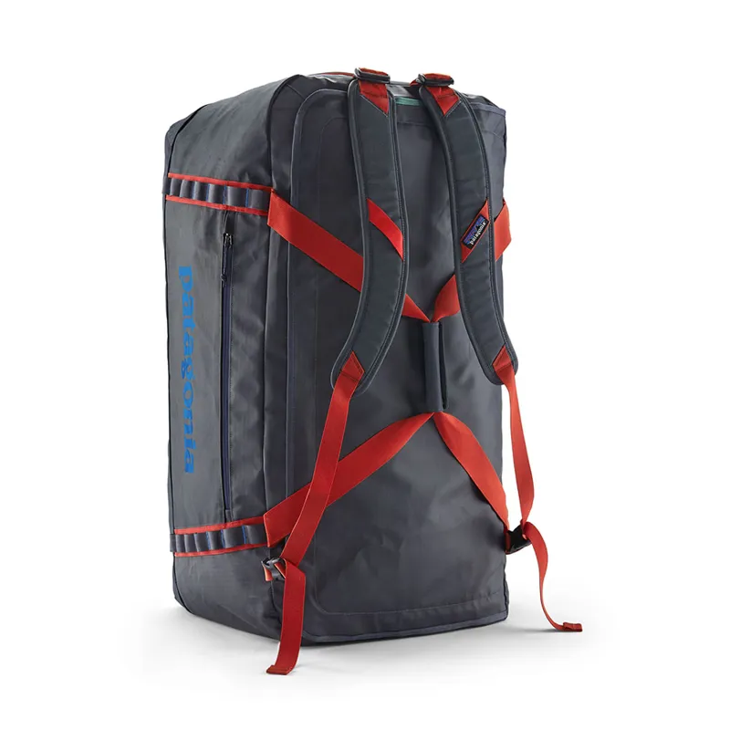 Patagonia Black Hole Duffel 100L Smolder Blue w/Amanita Red-1