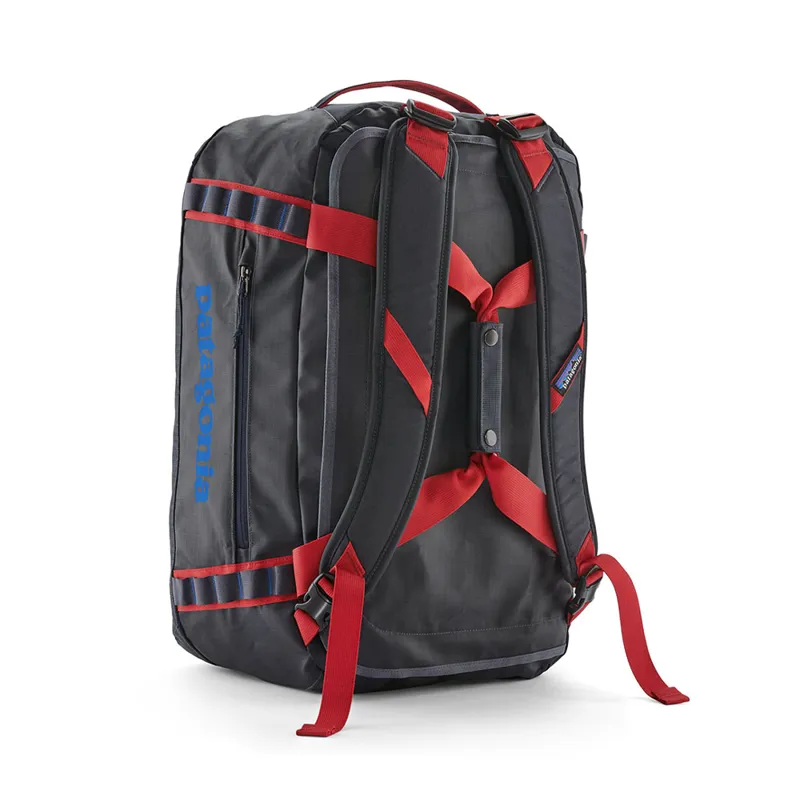 Patagonia Black Hole Duffel 40L Smolder Blue w/Amanita Red-1