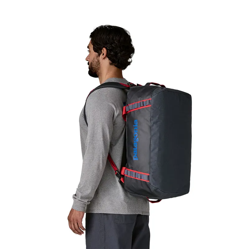 Patagonia Black Hole Duffel 40L Smolder Blue w/Amanita Red-2