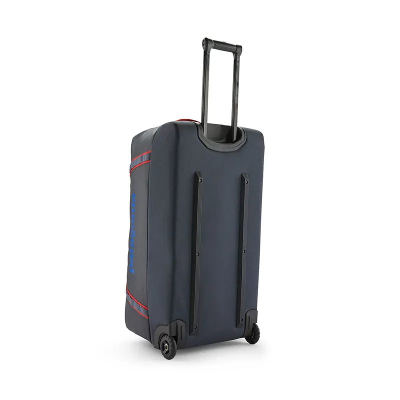 Patagonia Black Hole Wheeled Duffel 100L Smolder Blue w/Amanita Red-1