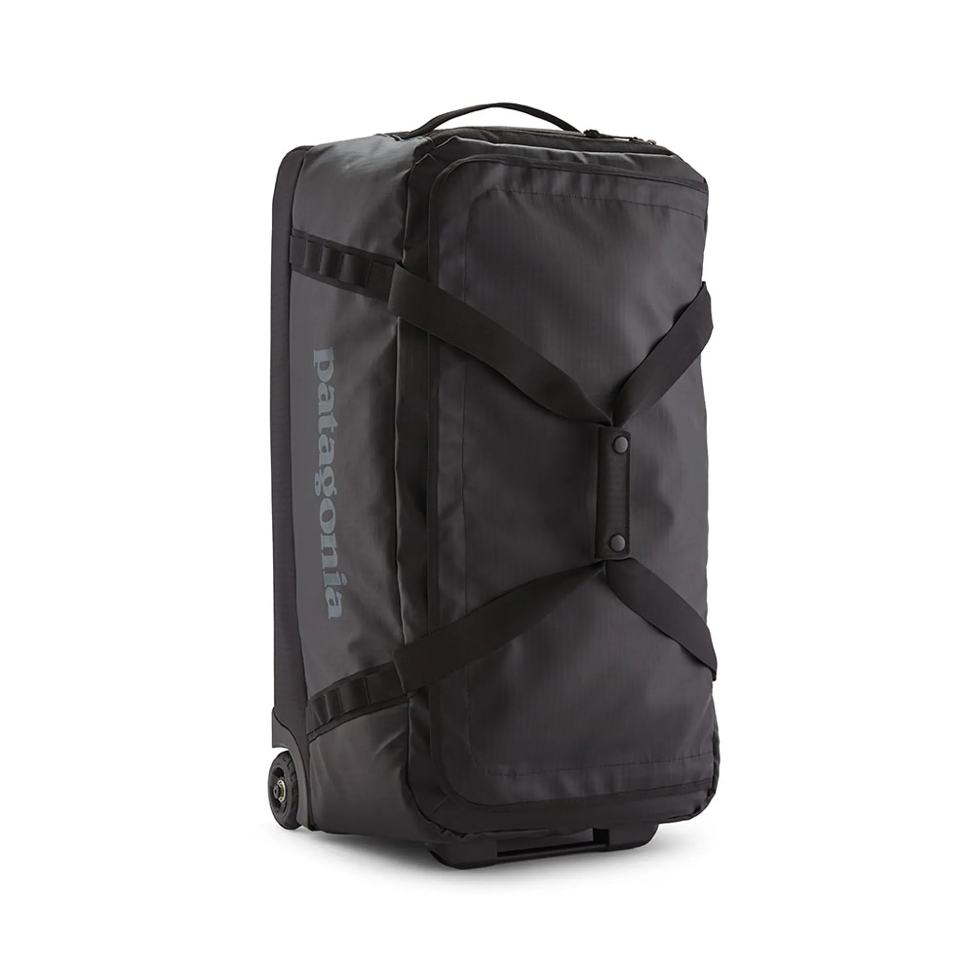 patagonia black hole wheeled uk 40L Duffel - Smolder go fixes (spare axles stored in the frame) Patagonia Black Hole Wheeled Duffel