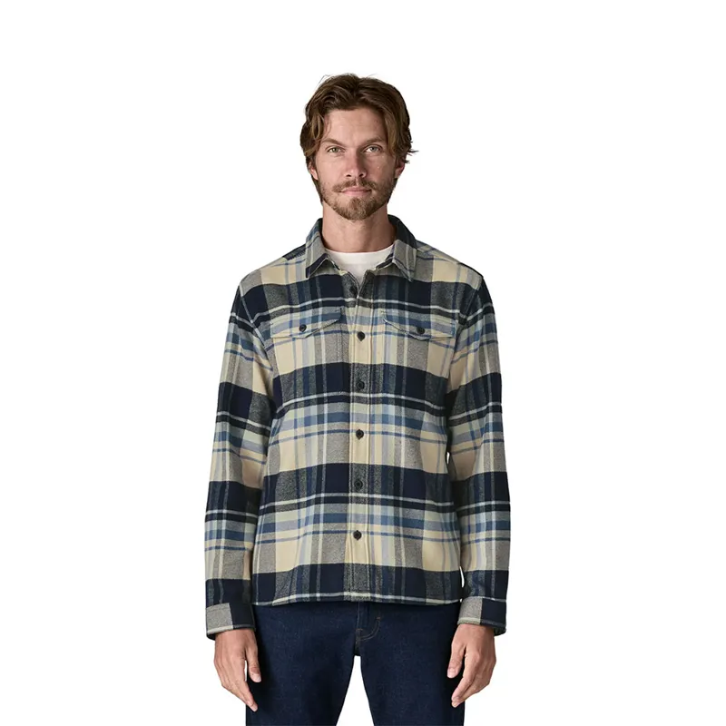 Patagonia Men's Fjord Flannel Shirt Hibernate Sunken Blue-1