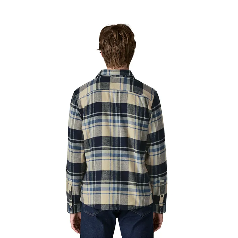 Patagonia Men's Fjord Flannel Shirt Hibernate Sunken Blue-2