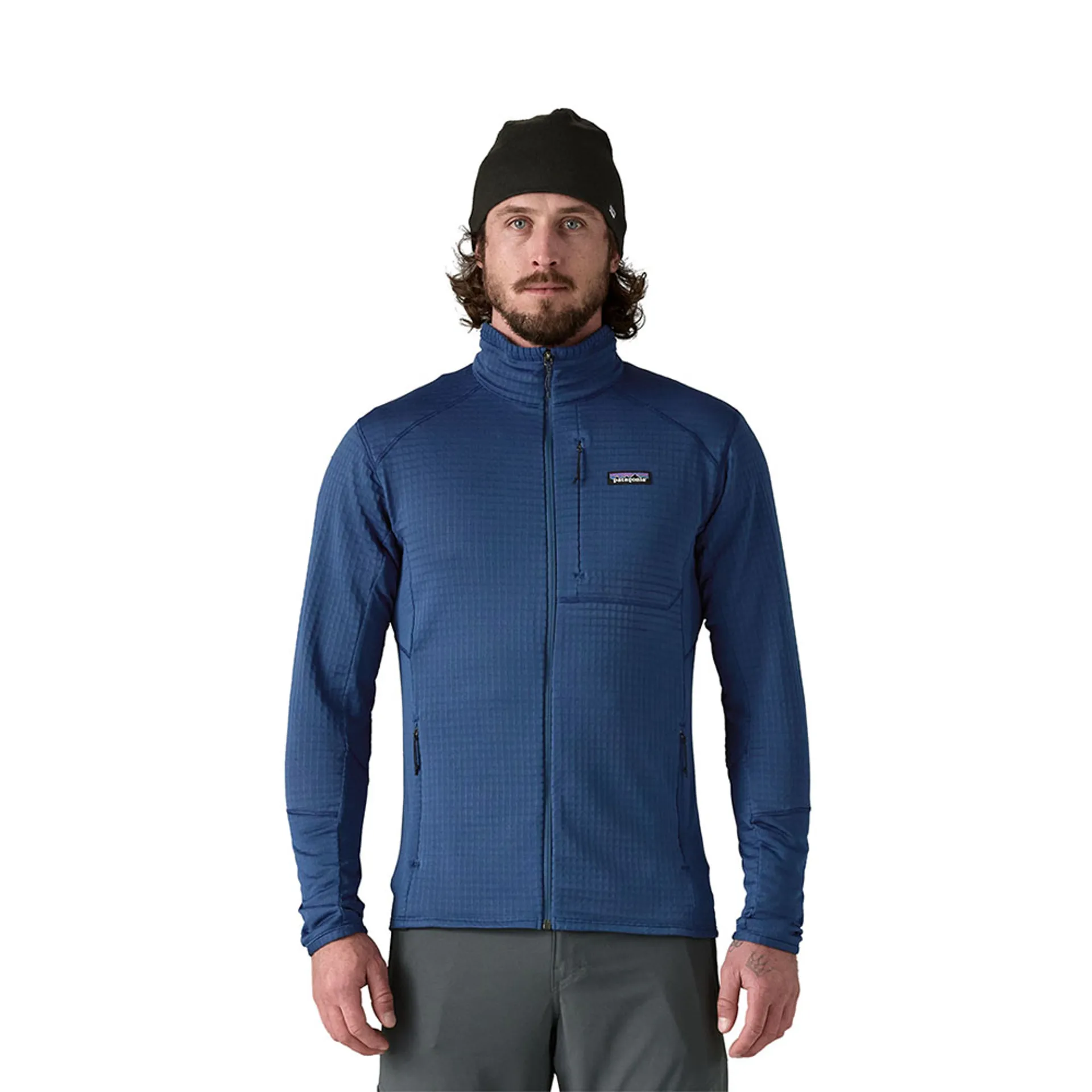 Patagonia Mens R1 Fleece Jacket Clement Blue