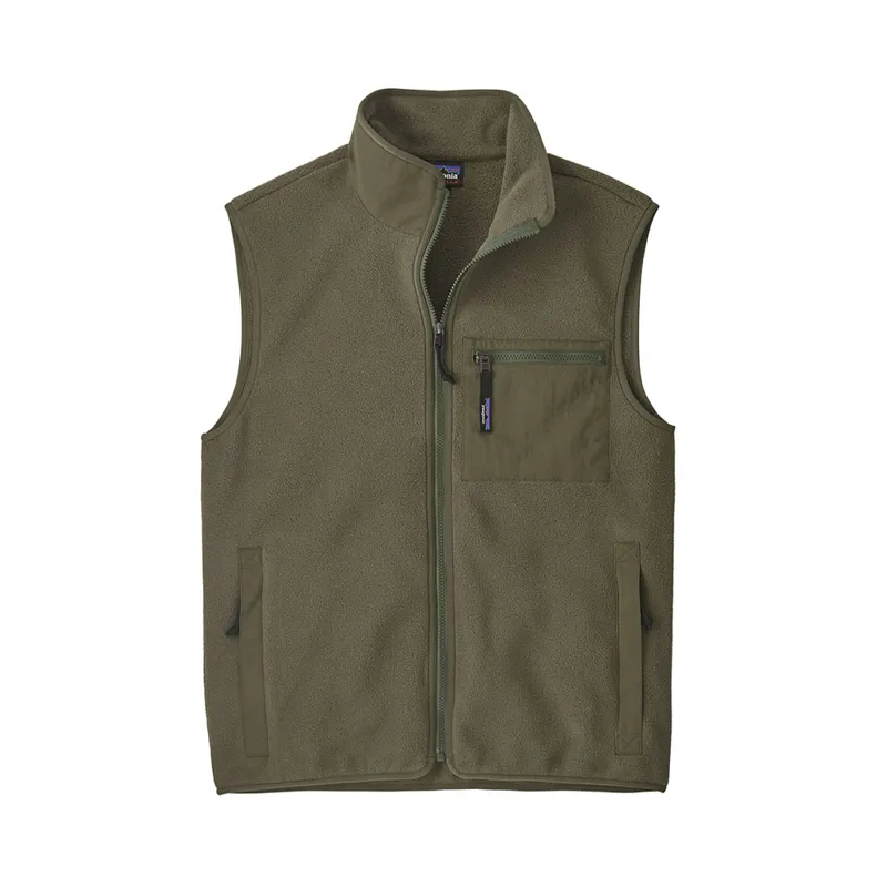 Patagonia Mens Synchilla Fleece Vest Basin Green