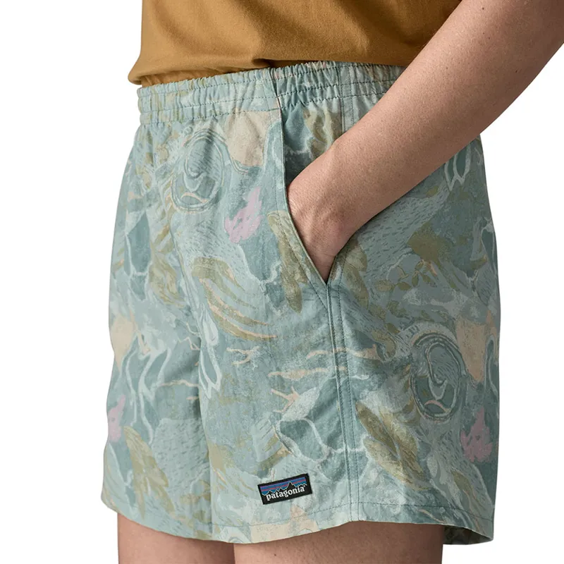 Patagonia Womens Baggies Shorts 5in Moon Tripper Virtually Blue-1