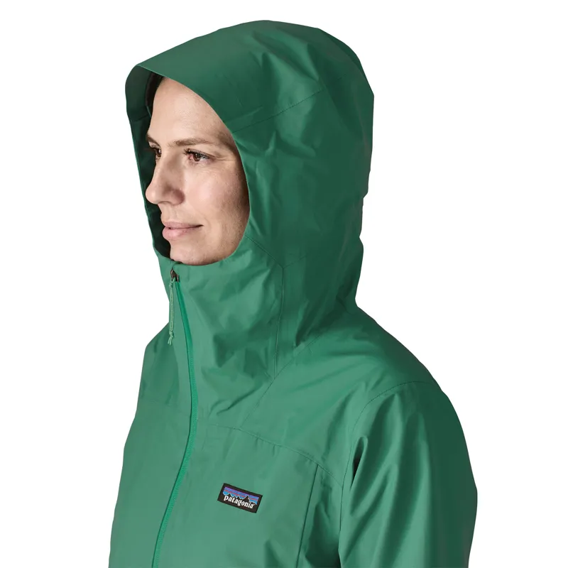 Patagonia Womens Boulder Fork Rain Jacket Gem Green-4