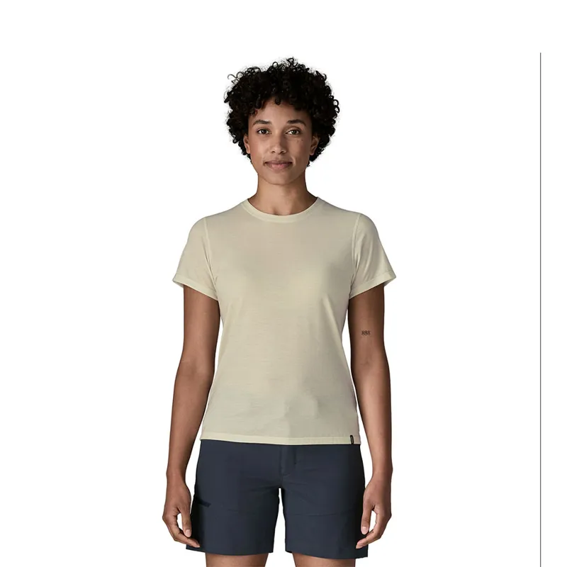 Patagonia Womens Capilene Cool Trail Shirt Dyno White-1