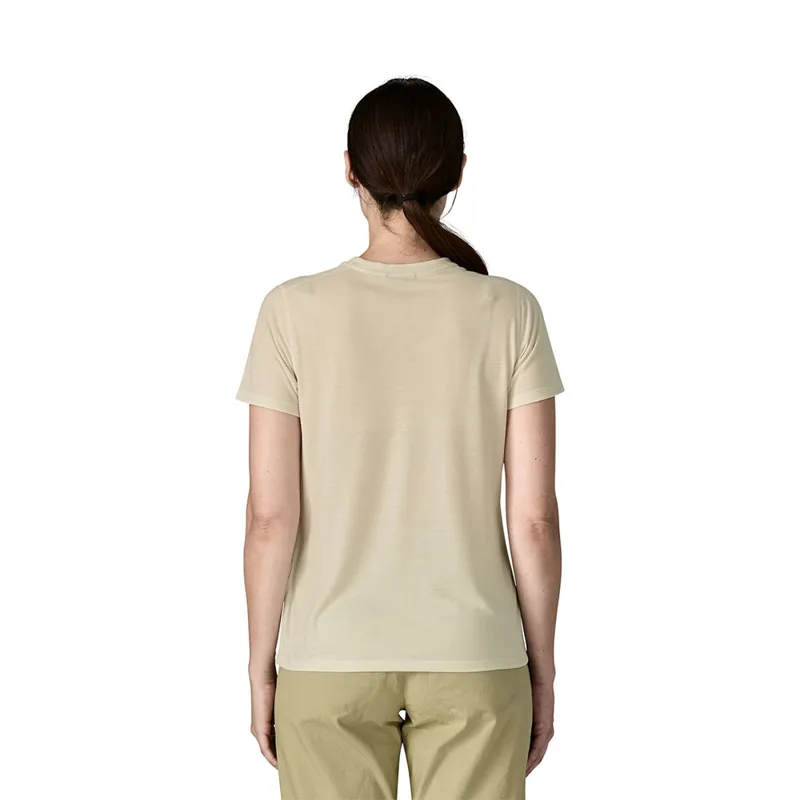 Patagonia Womens Capilene Cool Trail Shirt Strata Dyno White-3